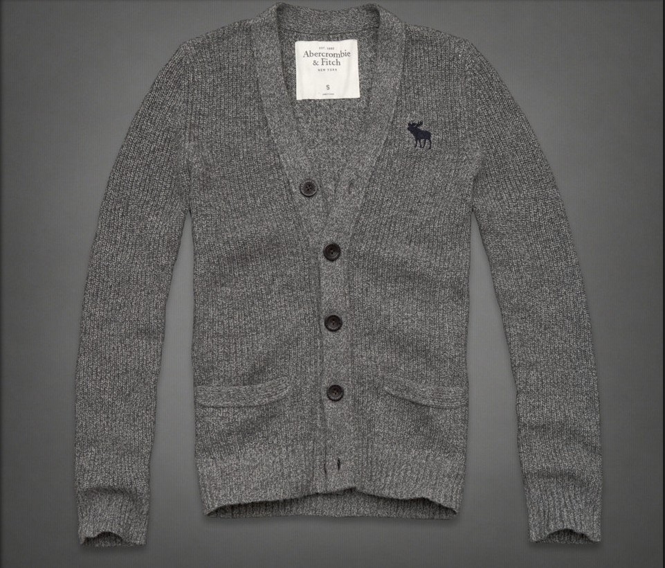 Abercrombie Fitch Hombres Cardigan Jersey AF6338
